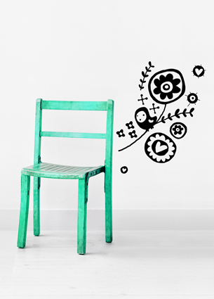 Have you ever seen Mouka's decoration stickers? You will definitely fall in love with these cheerful and playful little animals. And you can win one wall sticker little love bird!