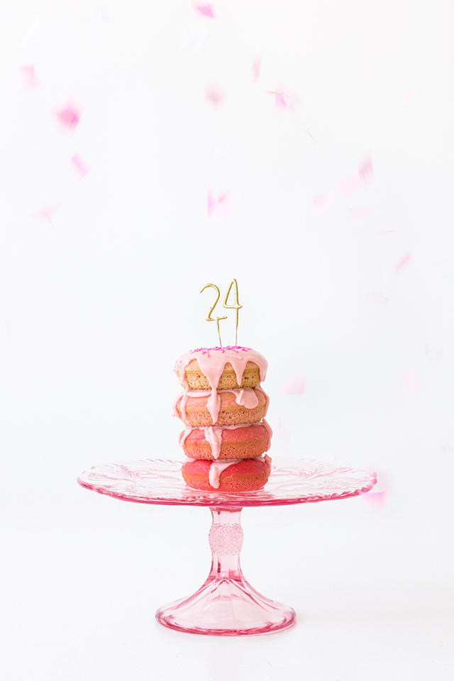 Ombre Donut Layer Cake
